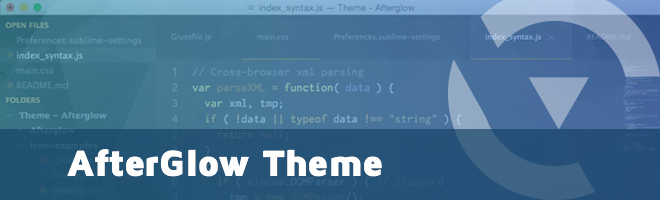 Afterglow theme for Sublime Text