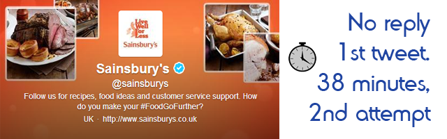 Sainsburys Response Time