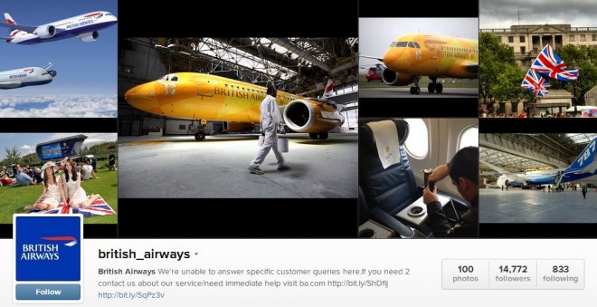British Airways Instagram