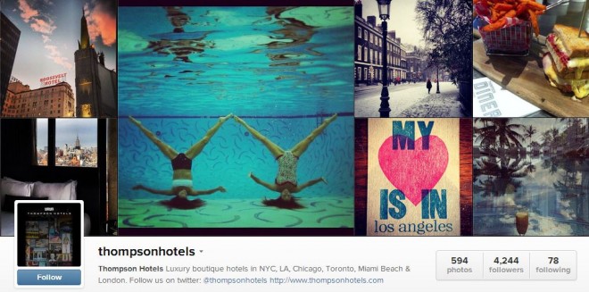 Thompson Hotels Instagram