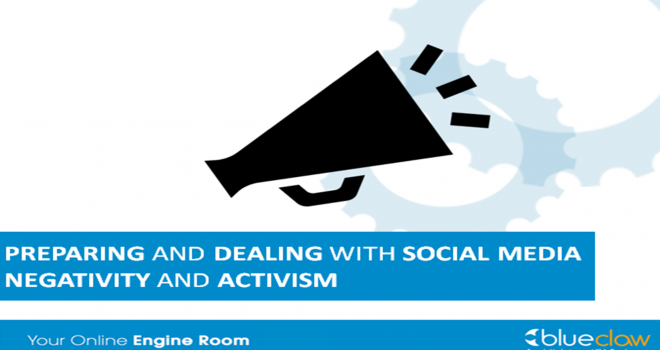 Preparing and dealing with Social Media negativity and activism